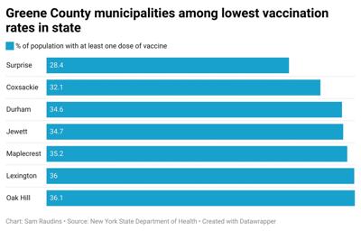 State: 7 Greene municipalities have lowest vaccination rates in Capital Region