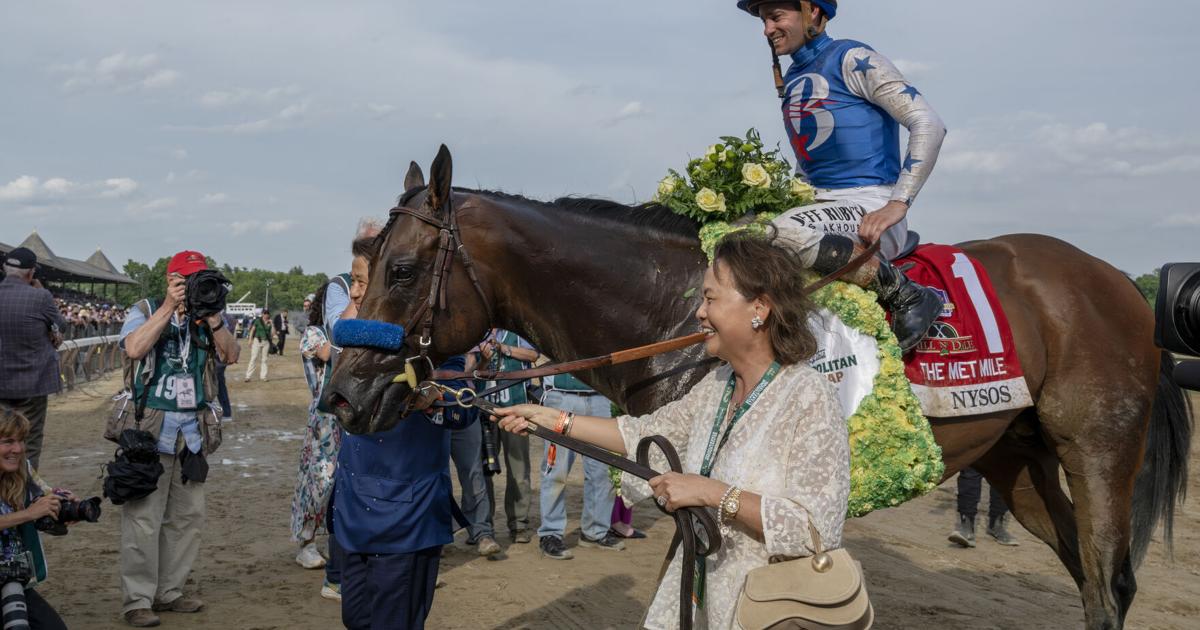 Nysos scores decisive win in Met Mile -- Belmont undercard