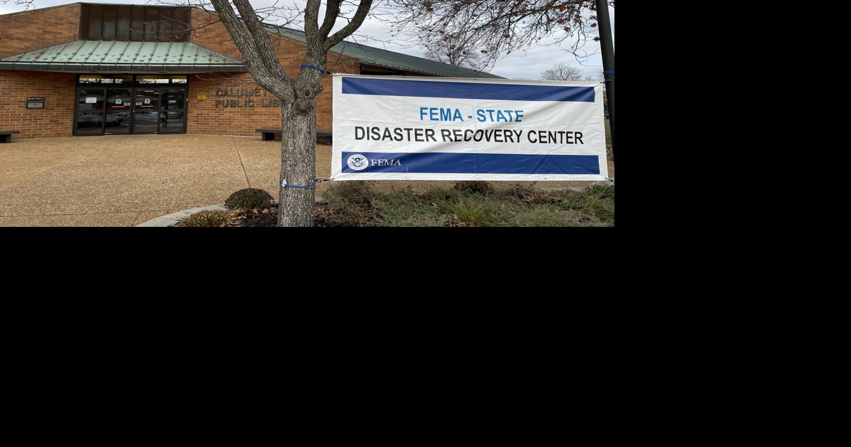 FEMA is working out of several public spaces including the Calumet City Public library.