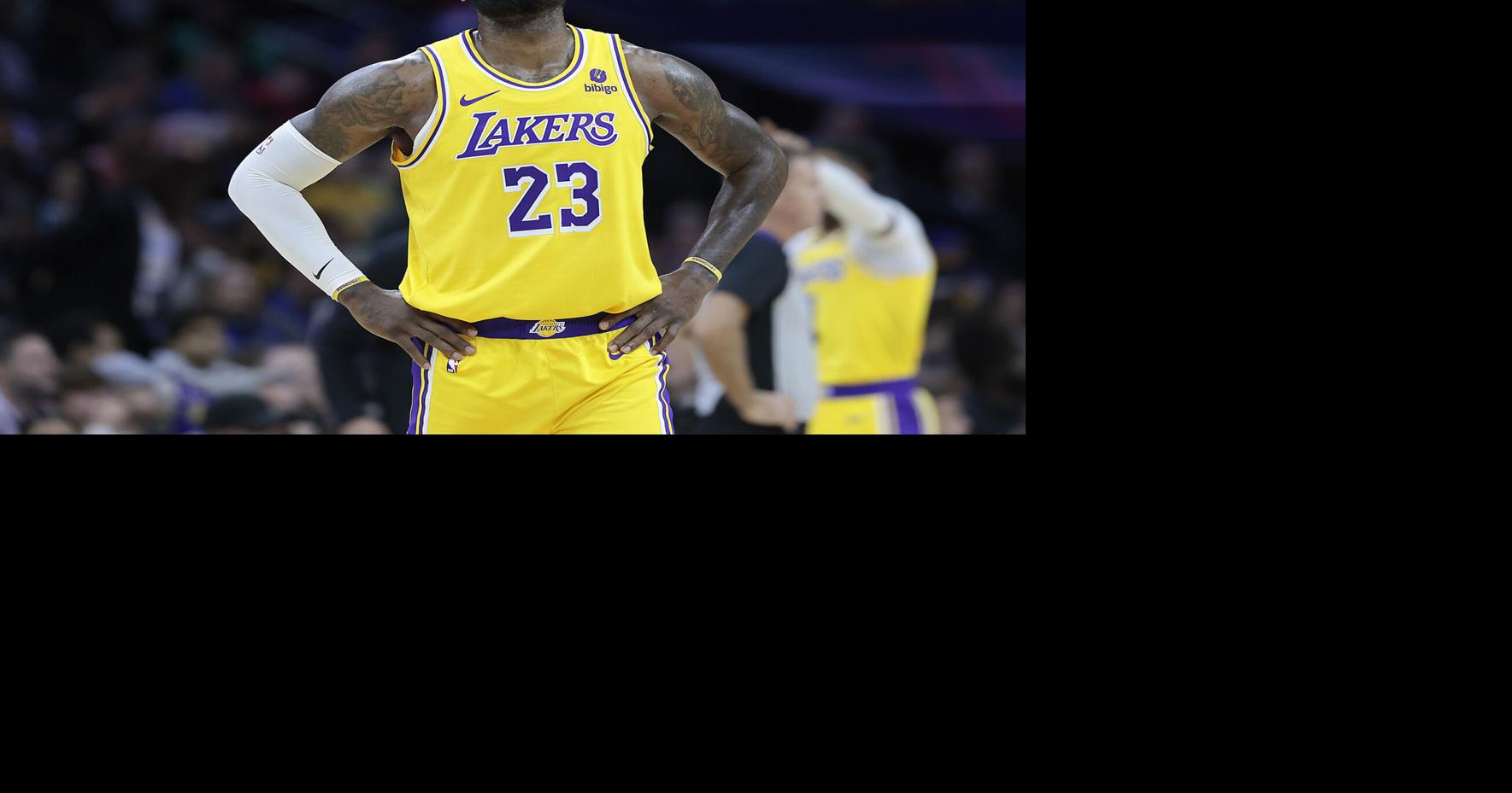 The Philadelphia 76 ers' have added LeBron James, here in a file image, and Jaylen Brown but will enter a more competitive Eastern Conference.