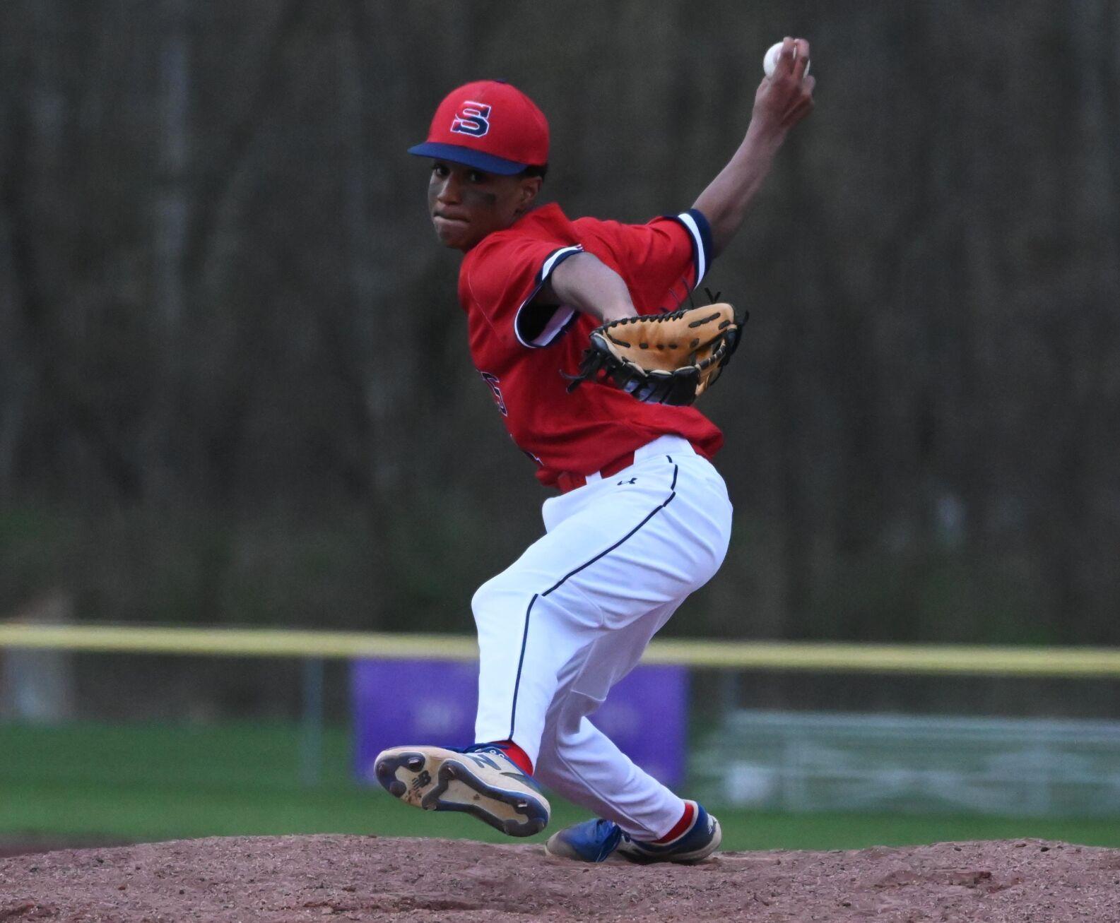 Baseball game action shot