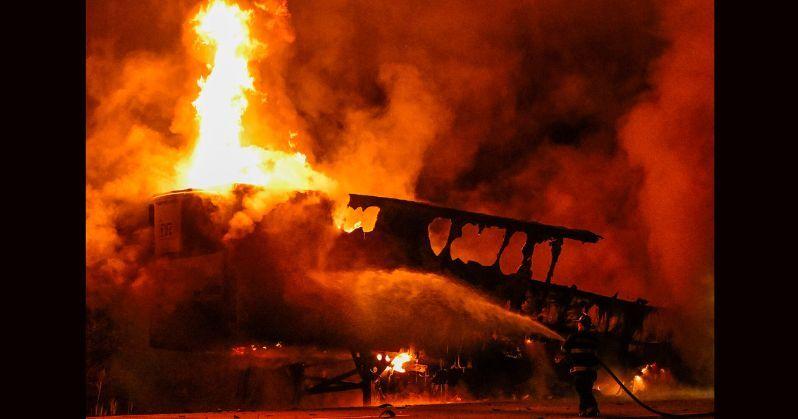 Crews respond to I-88 tractor-trailer fire in Princetown | News ...