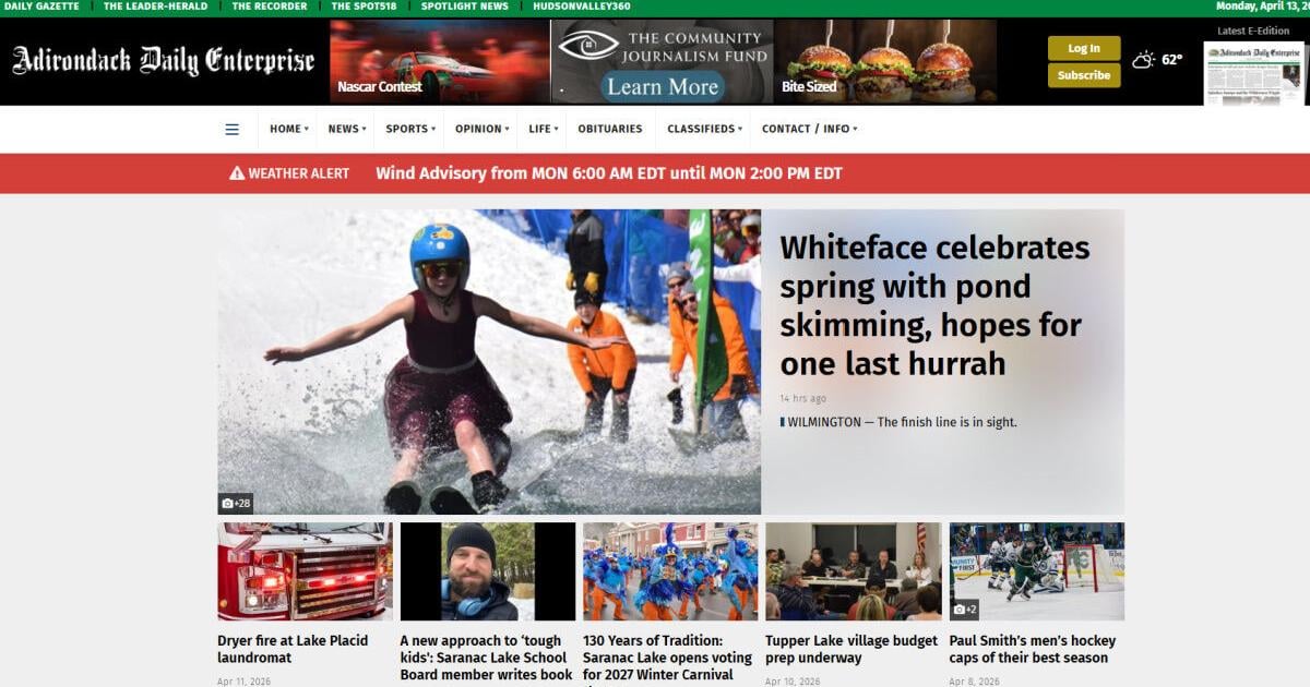 Adirondack Daily Enterprise to roll out new website design | Local News