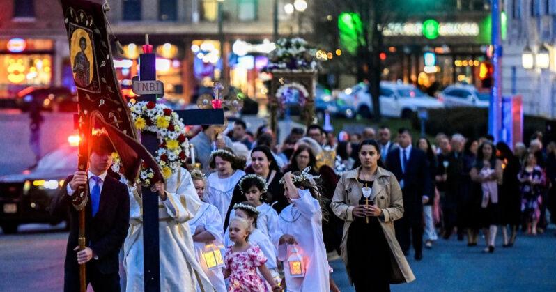 Photos: St. George Orthodox Holy Friday procession in Schenectady