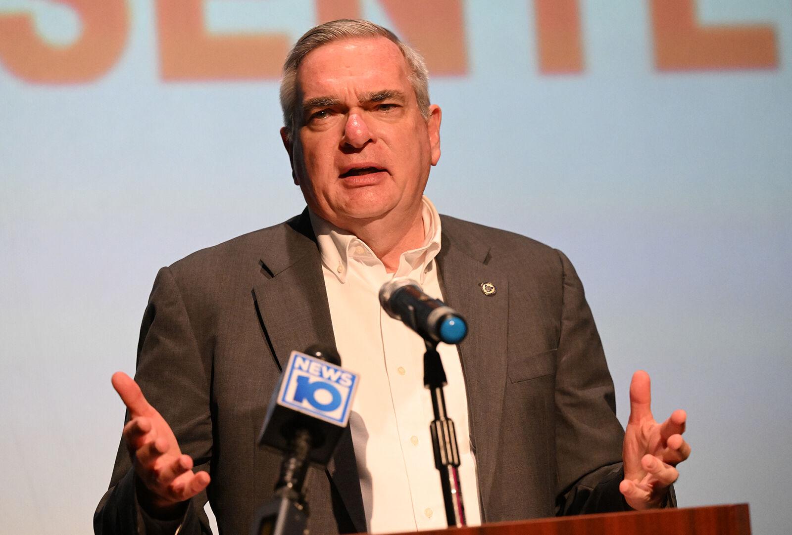 Mayor Gary McCarthy at the press conference