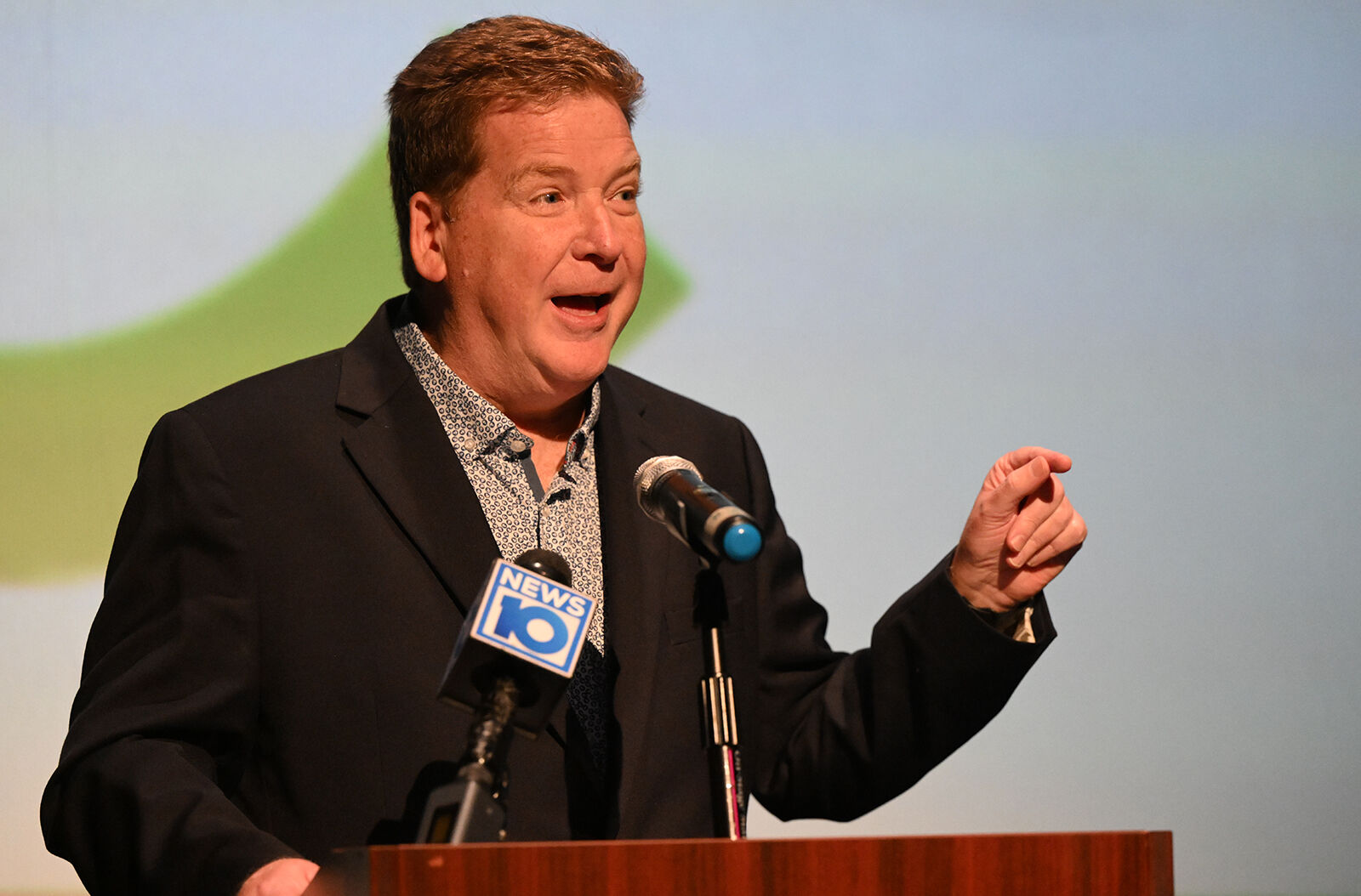 Mark ​Eagan at the press conference
