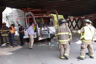 Driver injured after truck crashes into Schenectady bridge | News ...
