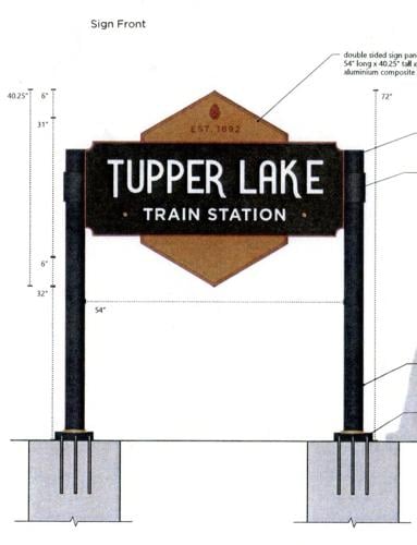 Train station signage receives approval from town board | Tupper Lake ...