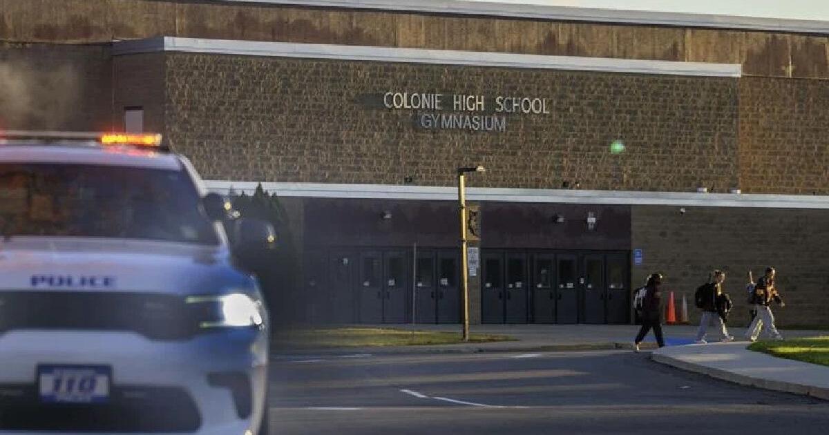 Police presence at Colonie High School after video