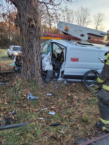 Van driver injured in East Durham crash