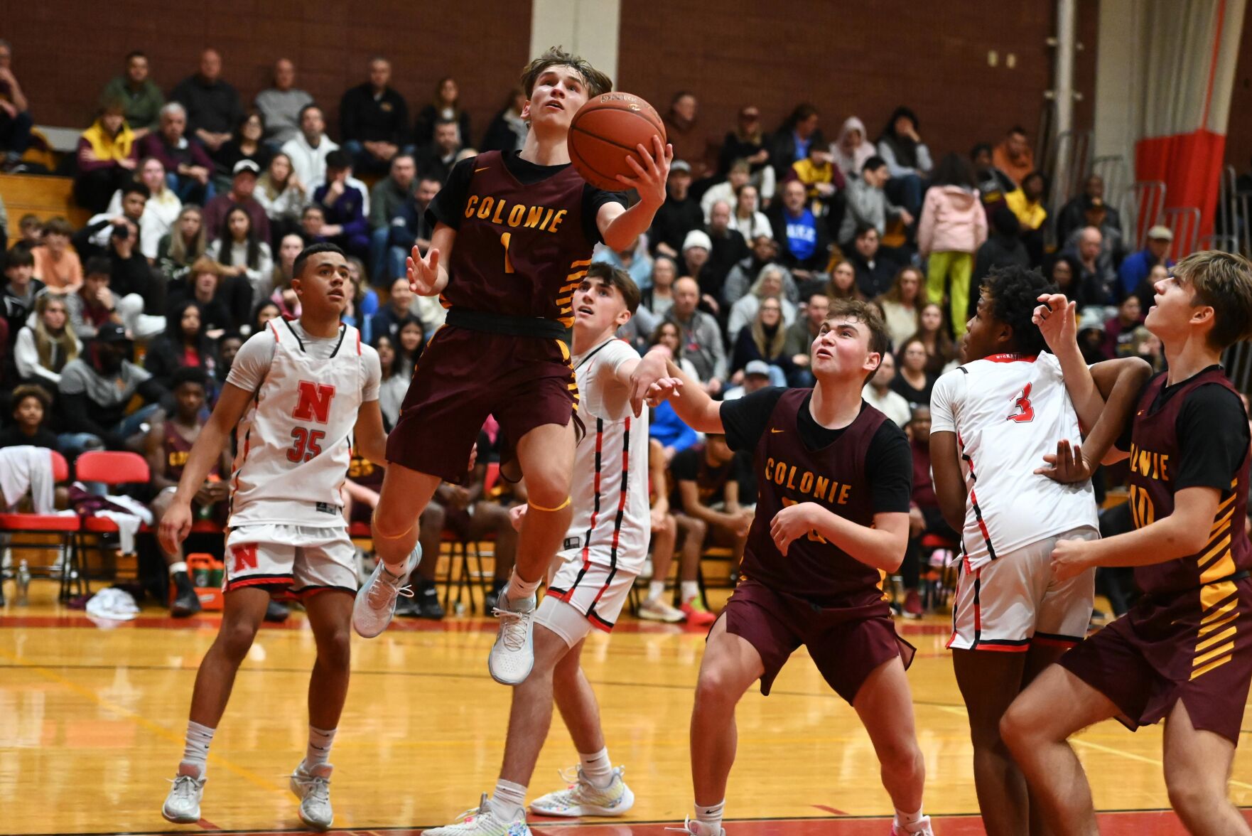 Section 2 boys’ basketball: Colonie surges to 72-55 win over Niskayuna in battle of unbeatens