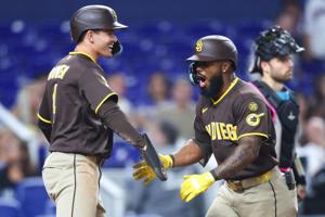 Luis Rengifo, bullpen lift Padres to victory over Marlins