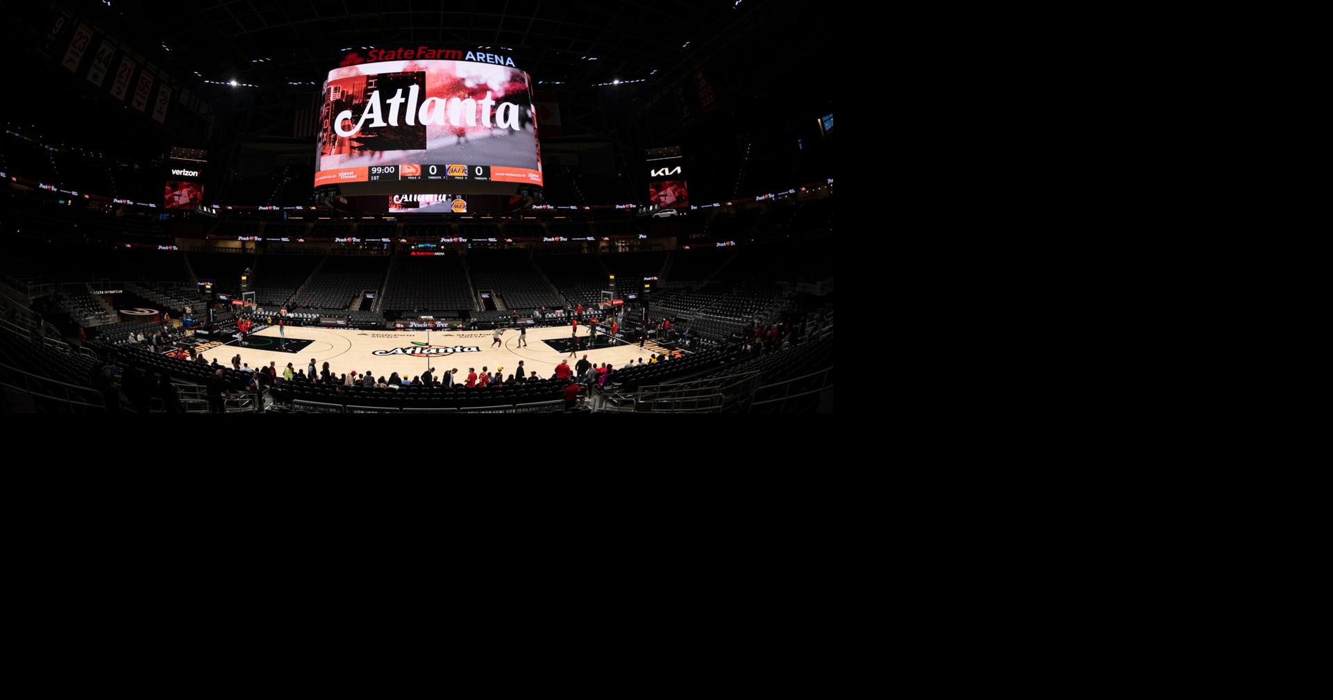 State Farm Arena workers change Dream's WNBA Finals court in time for Hawks to host night game Once the WNBA Finals game finished, State Farm Arena workers got started preparing for the NBA By ALAN COLE - Associated Press Oct 24, 2026 4 mins ago