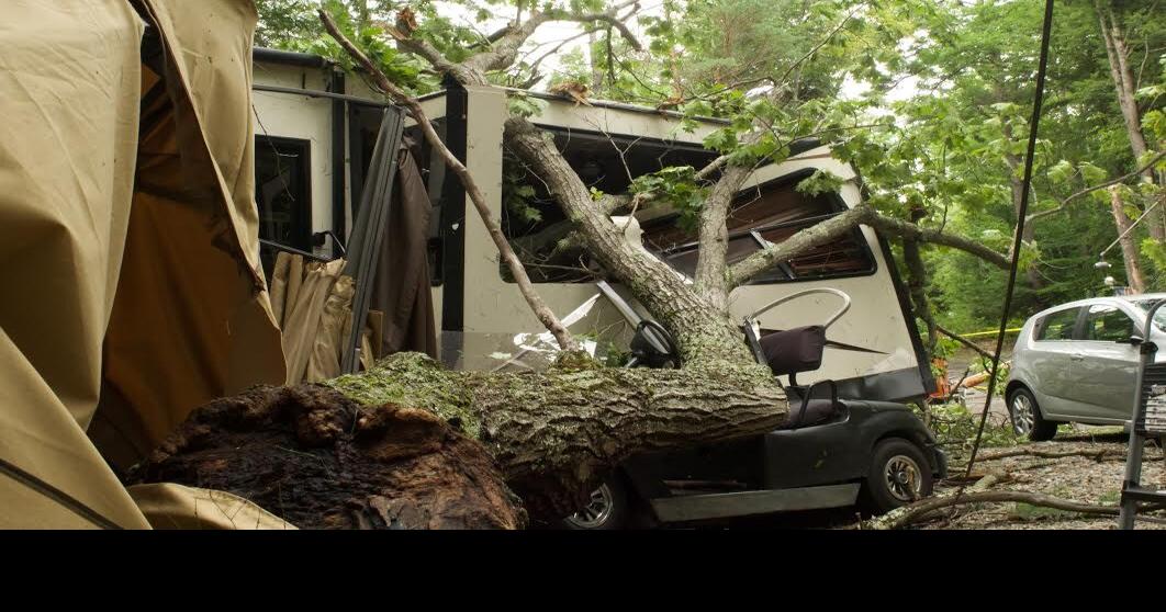 Caroga Lake hammered by fastmoving storms News