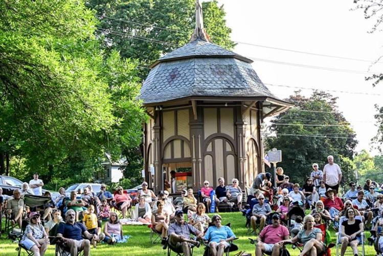 Kevin McKrell performs at Ballston Spa’s Lions Music Park Thursday