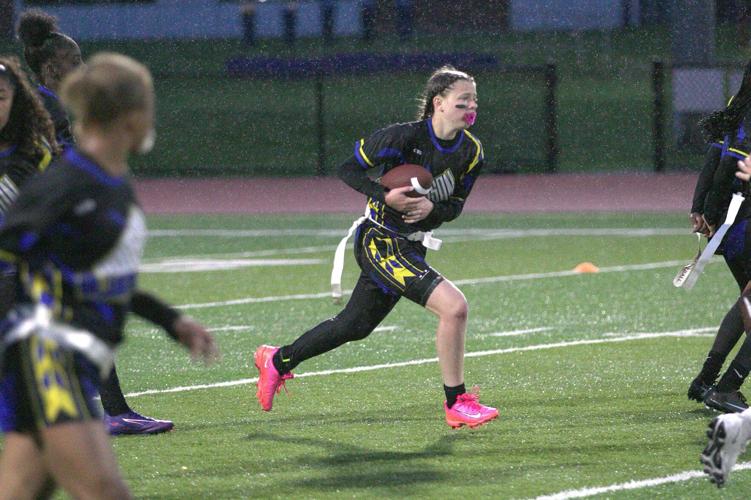 Ichabod Crane girls' flag football vs Hudson in 5 photos Ichabod