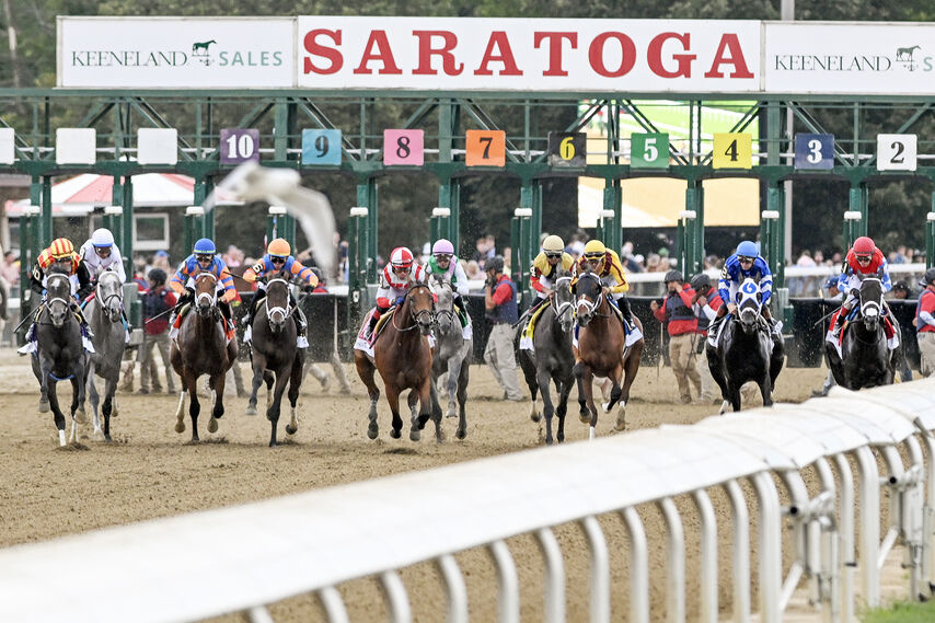 sachin and babi light blue dress Decoding the Saratoga Race Course dress code