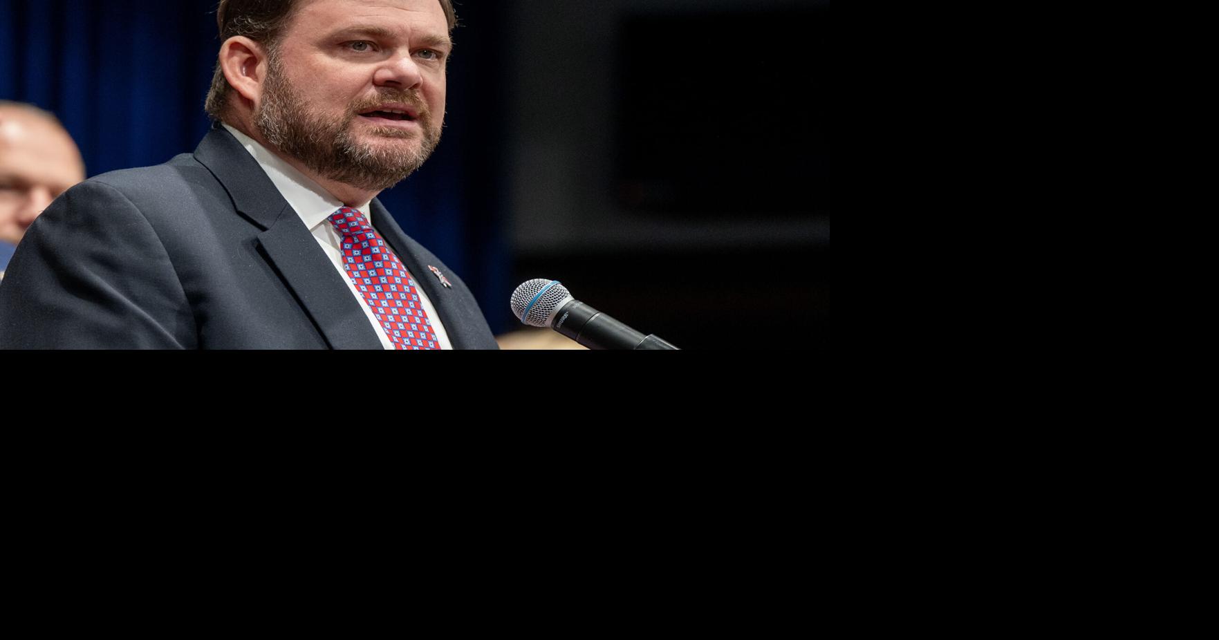 State Senate Majority Leader Joe Pittman during a press conference at the Capitol in Harrisburg on Feb. 3, 2026.