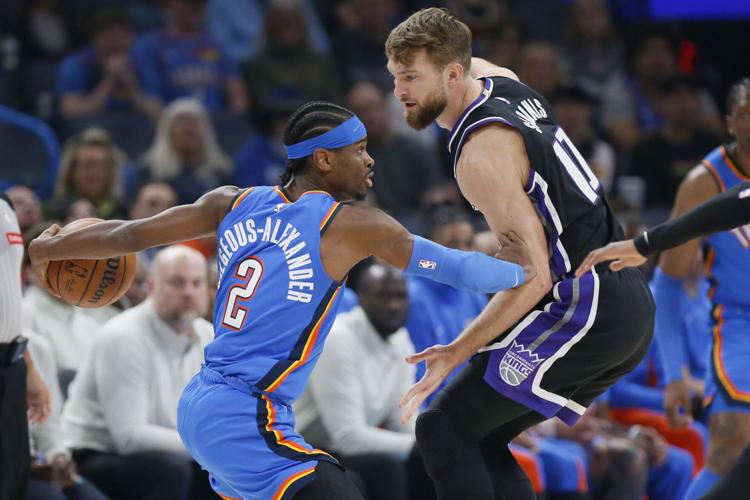 Domantas Sabonis' double-double streak ends at 61 games as Kings lose to Thunder