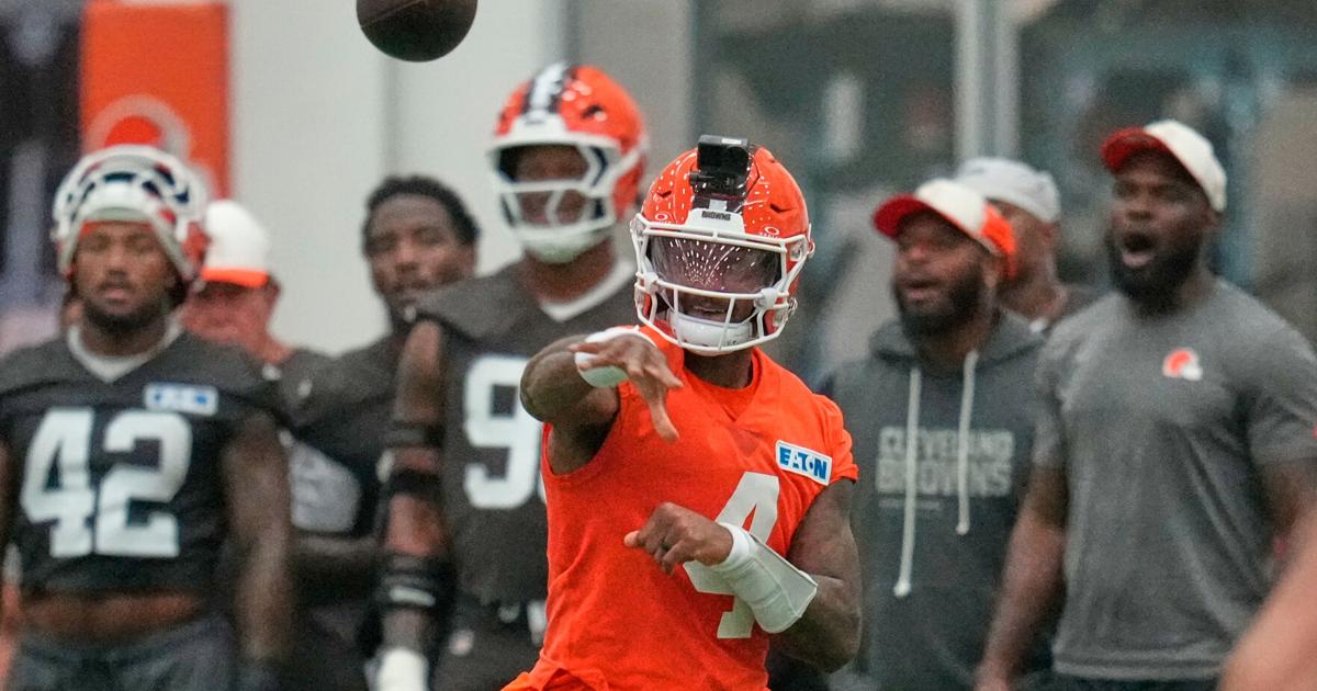 Sanders to get opportunities in joint practice and preseason game as Browns QB competition continues This week could provide an opportunity for Shedeur Sanders to make his best case to become the Browns' starting quarterback AP Aug 19, 2026 5 mins ago