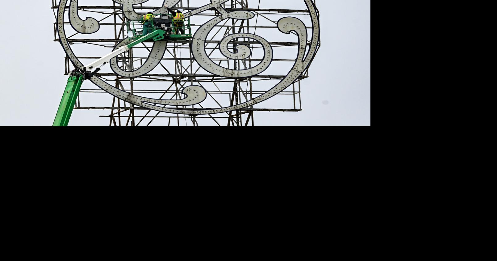 Iconic Schenectady GE sign coming down for refurbishment | Business ...