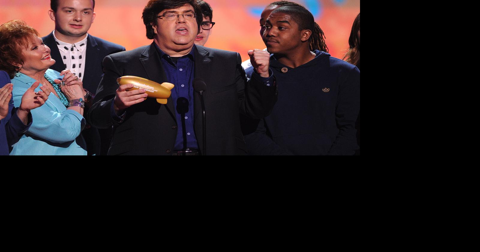 Dan Schneider accepts the Lifetime Achievement Award onstage during Nickelodeon's 27th Annual Kids' Choice Awards at USC Galen Center on March 29, 2014, in Los Angeles.