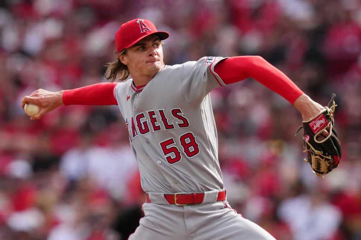 Angels rookie George Klassen has more control issues in loss to Reds |  Tribune | dailygazette.com