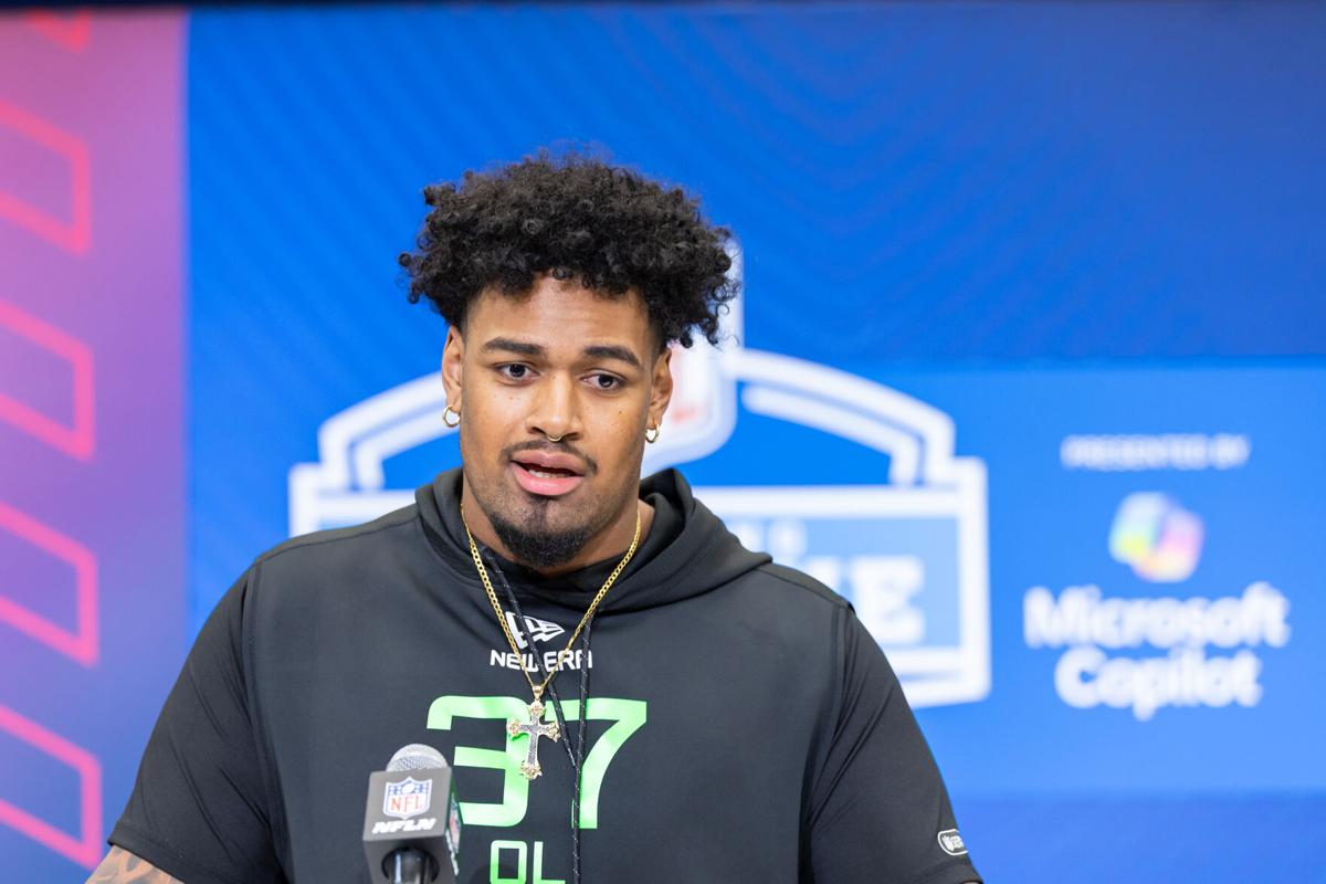 Chiefs trade down a pick, select Ohio State OT Josh Simmons in 1st round of  NFL draft | Tribune | dailygazette.com