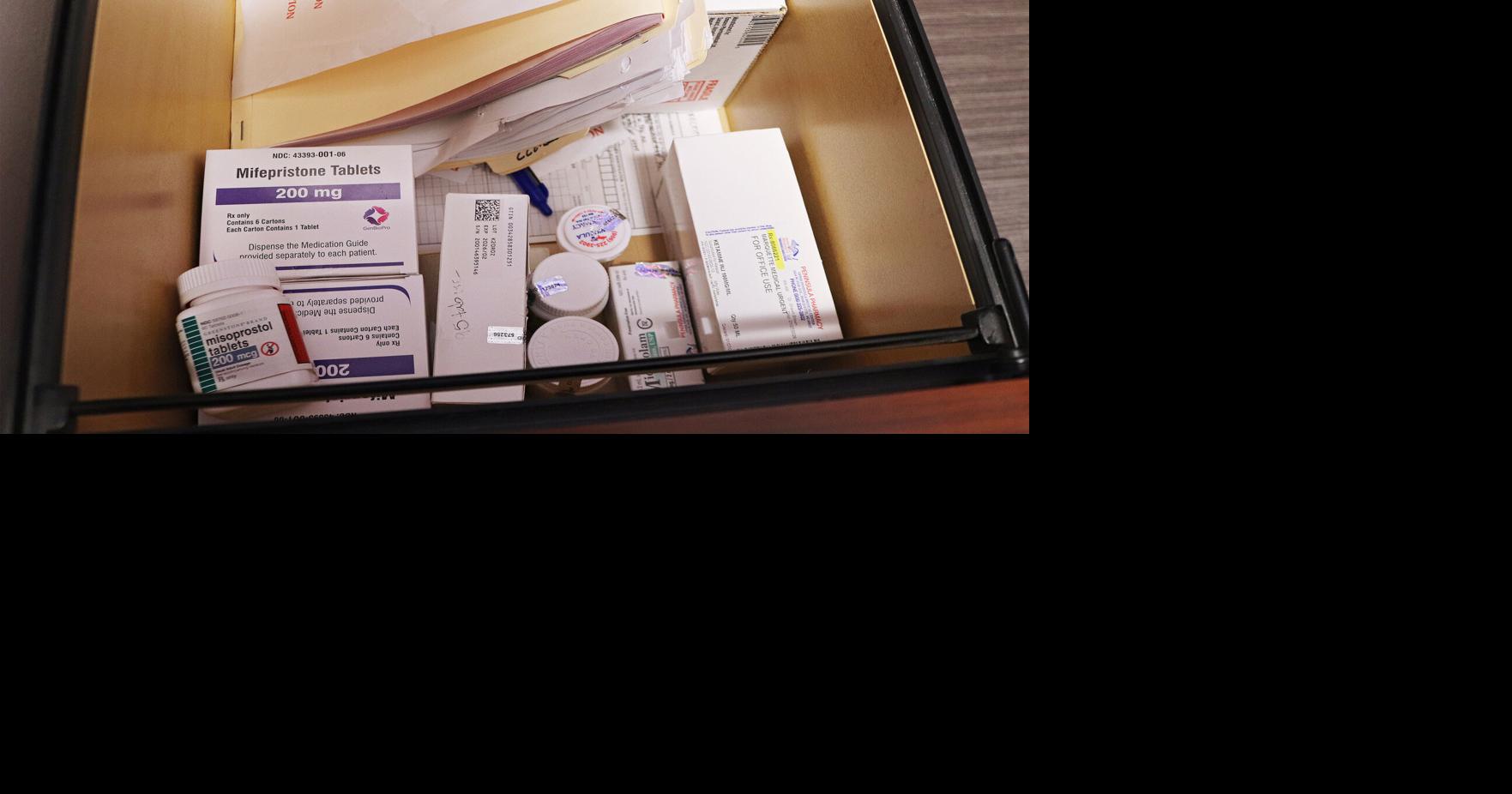 Mifepristone and misoprostol, the drugs used in medication abortions, are kept on hand at Marquette Medical Urgent Care in Michigan in 2026..