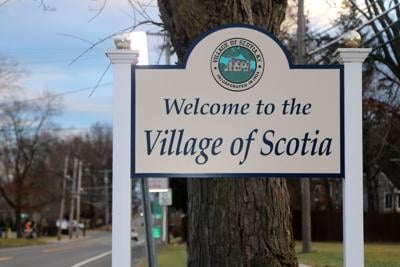 Village of Scotia sign