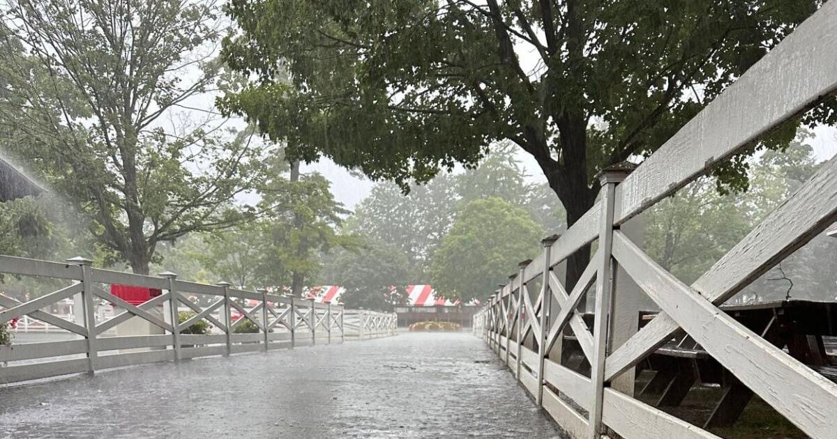 Saratoga Race Course cancels Wednesday racing amid heavy rain