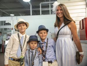 Photos of fashion at Belmont Stakes at Saratoga
