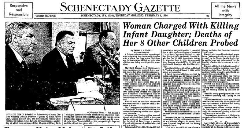 Archives 1986: Woman Charged With Killing Infant Daughter; Deaths of ...
