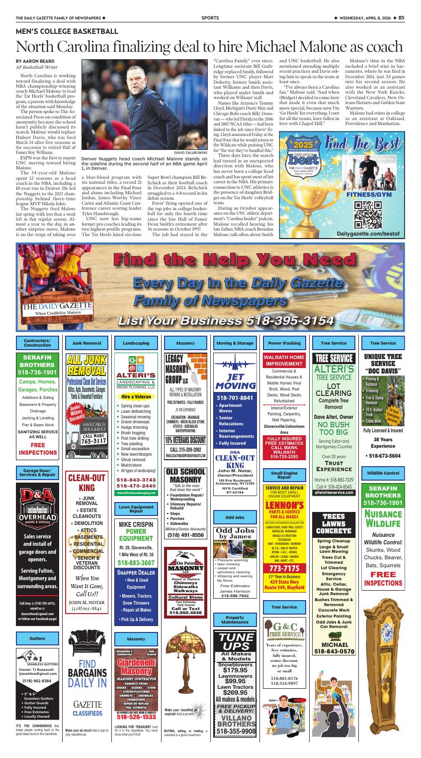 Page B5 | Leader-Herald e-Edition | dailygazette.com