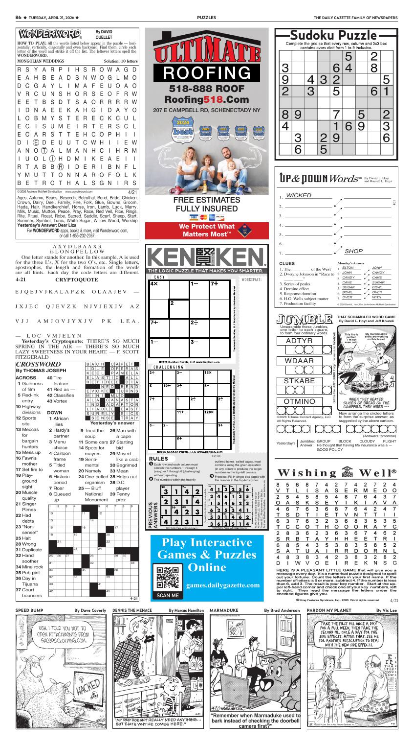 Page B5 | Hudson Valley e-Editions | dailygazette.com