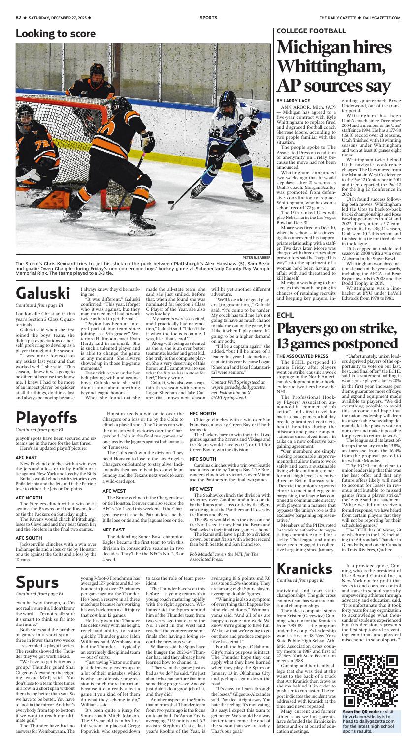 Sam Bezio Page B2 | Daily Gazette e-Edition | dailygazette.com