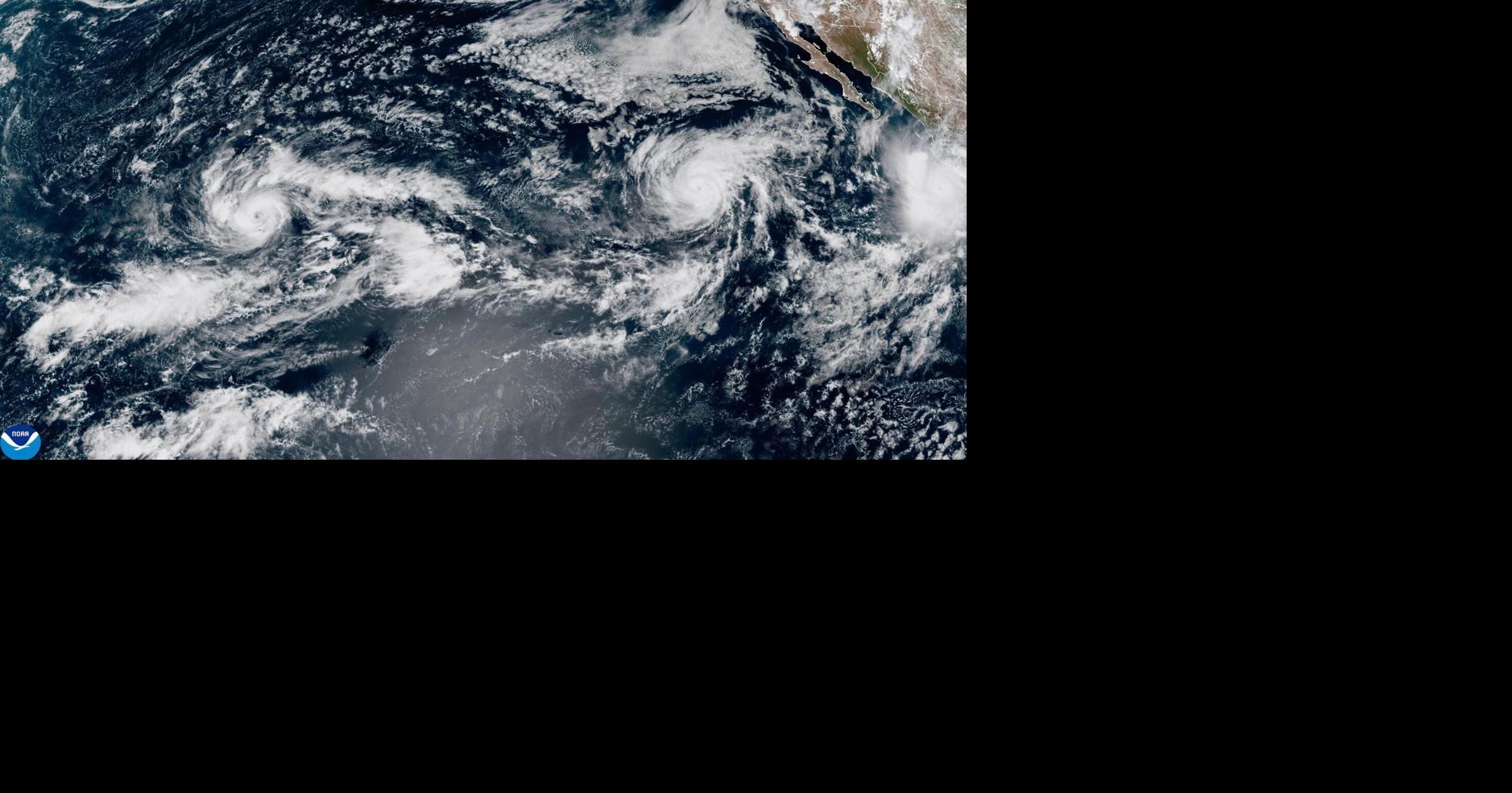 Hurricanes in the Pacific threaten Hawaii and Mexico with floods and high surf