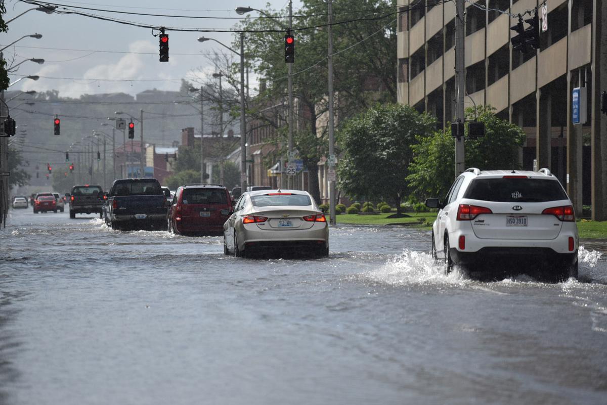 High Water in downtown Ashland Photos