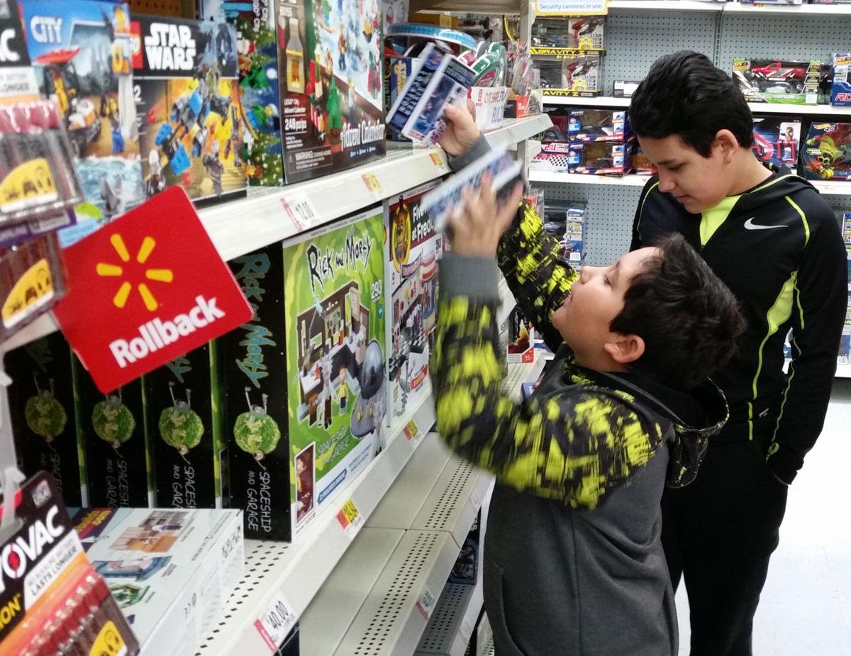 Shopping with the superintendent.