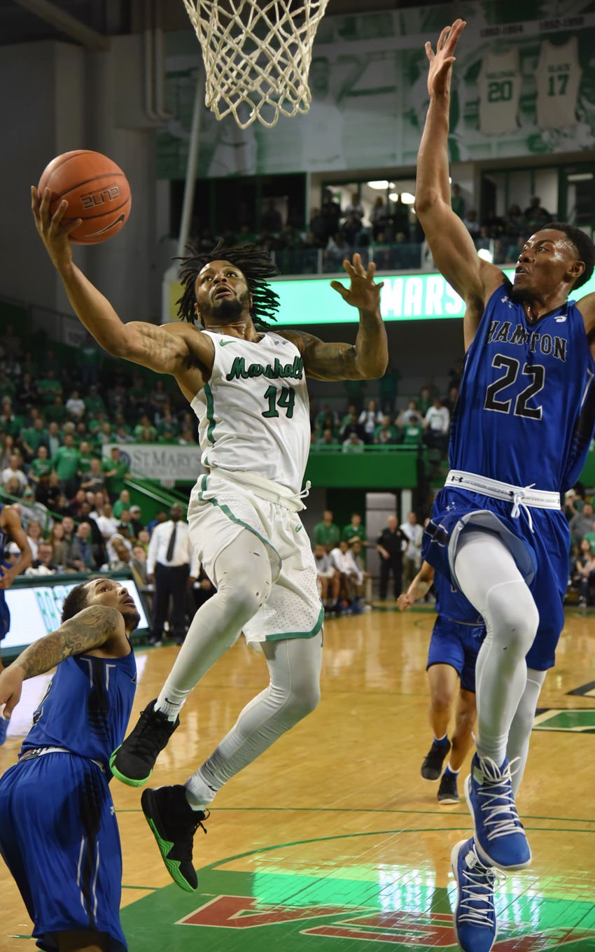 Cit Semifinals Herd Amps It Up Vs Hampton Burks Provides Late