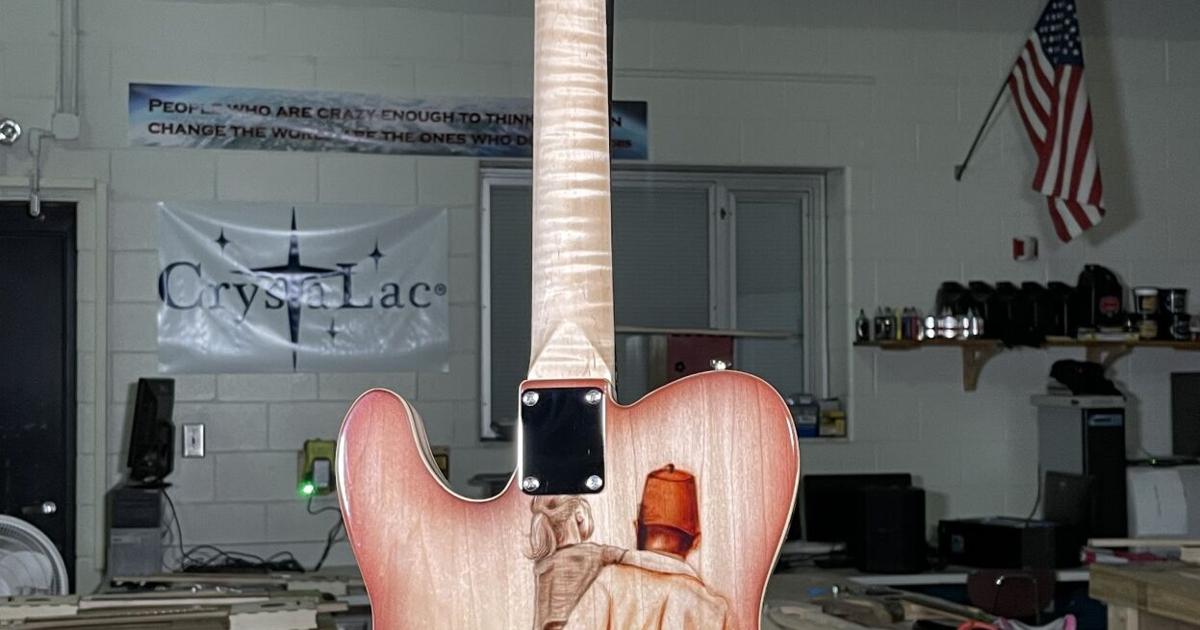 Building to tune of ,000: Coal Grove teacher makes guitar to raise money for Shriner’s | News Building to tune of ,000: Coal Grove teacher makes guitar to raise money for Shriner’s | News