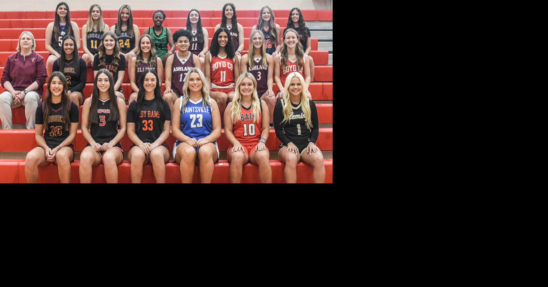 202324 AllArea Girls Basketball Team Steele, Layne Lead Russell Red