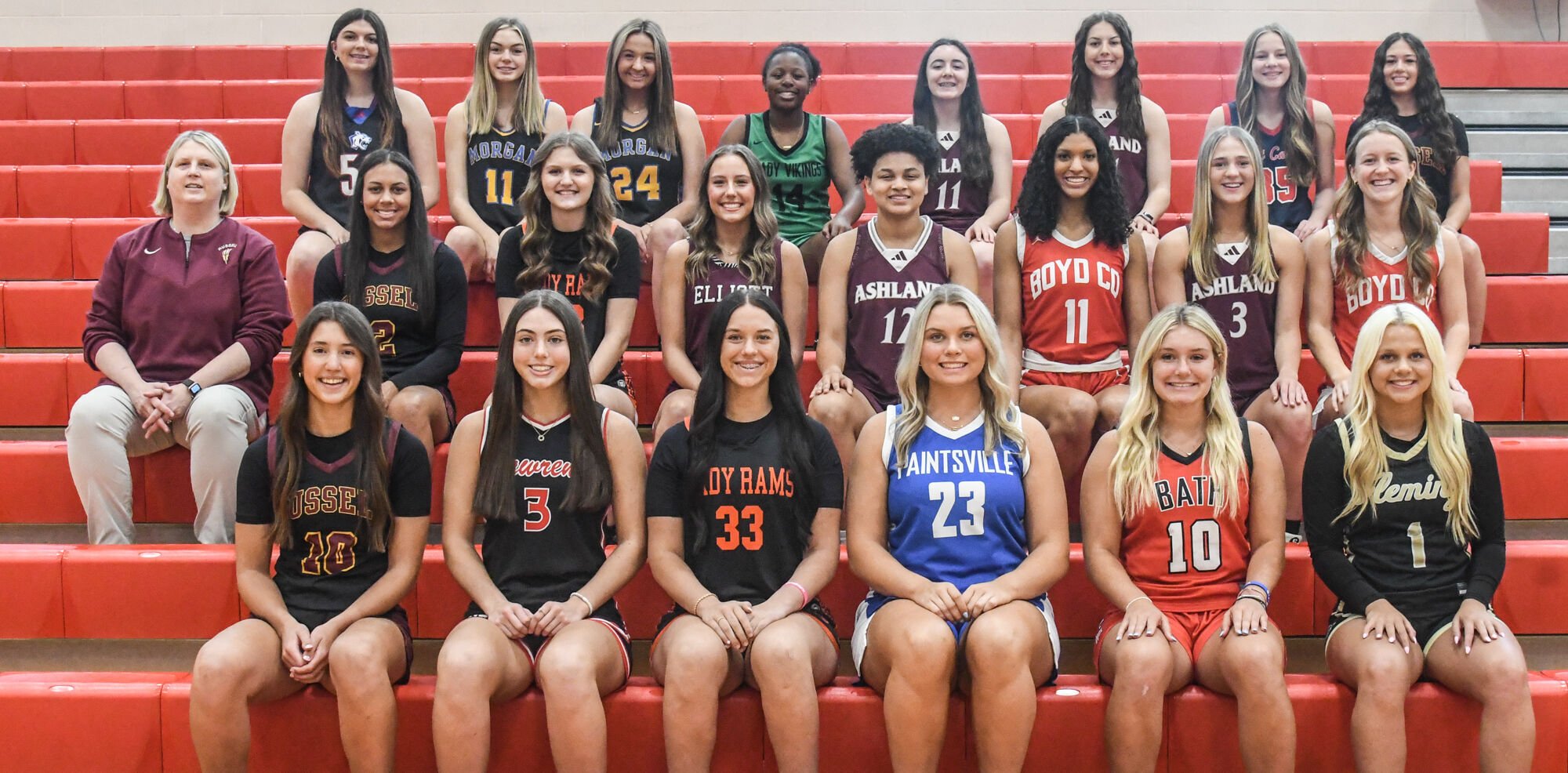 2023-24 All-Area Girls Basketball Team: Steele, Layne Lead Russell Red Devils to Victory