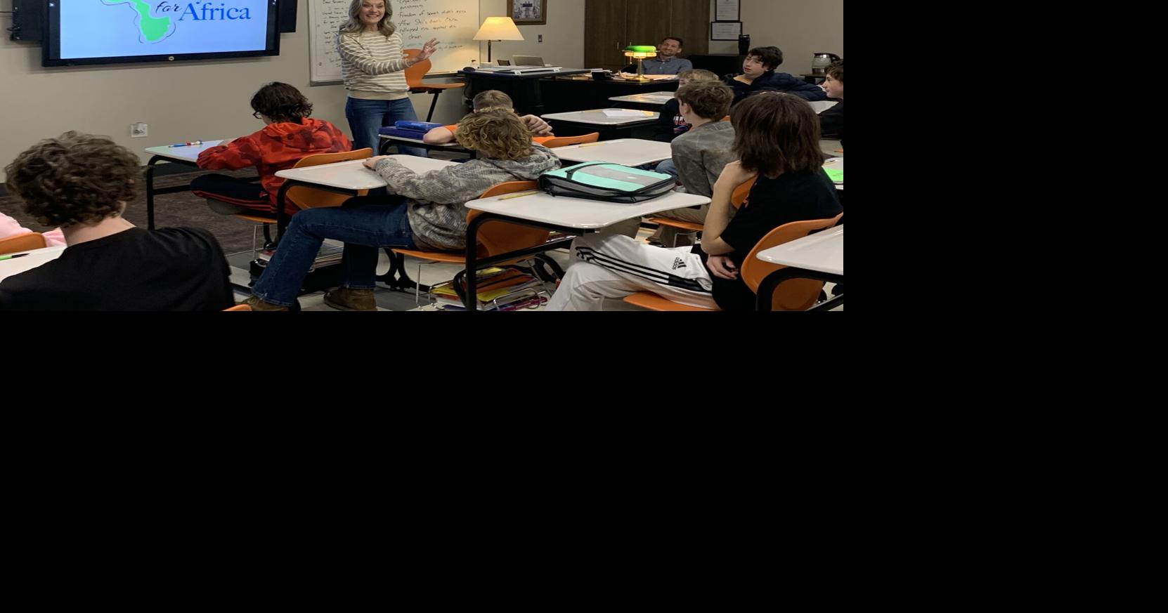 Raceland seventh-graders learn about Amy For Africa