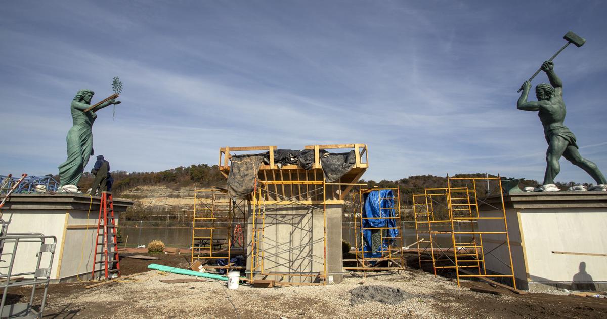 The wait is over Bronze statues going up News