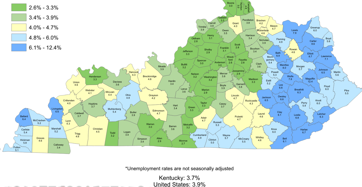 Mixed results on Eastern Kentucky unemployment News