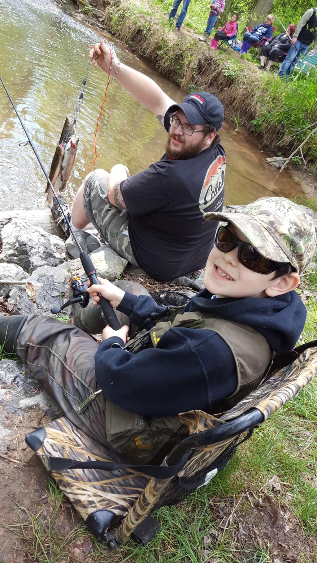 Trout derby lures hundreds to Little Shamokin Creek