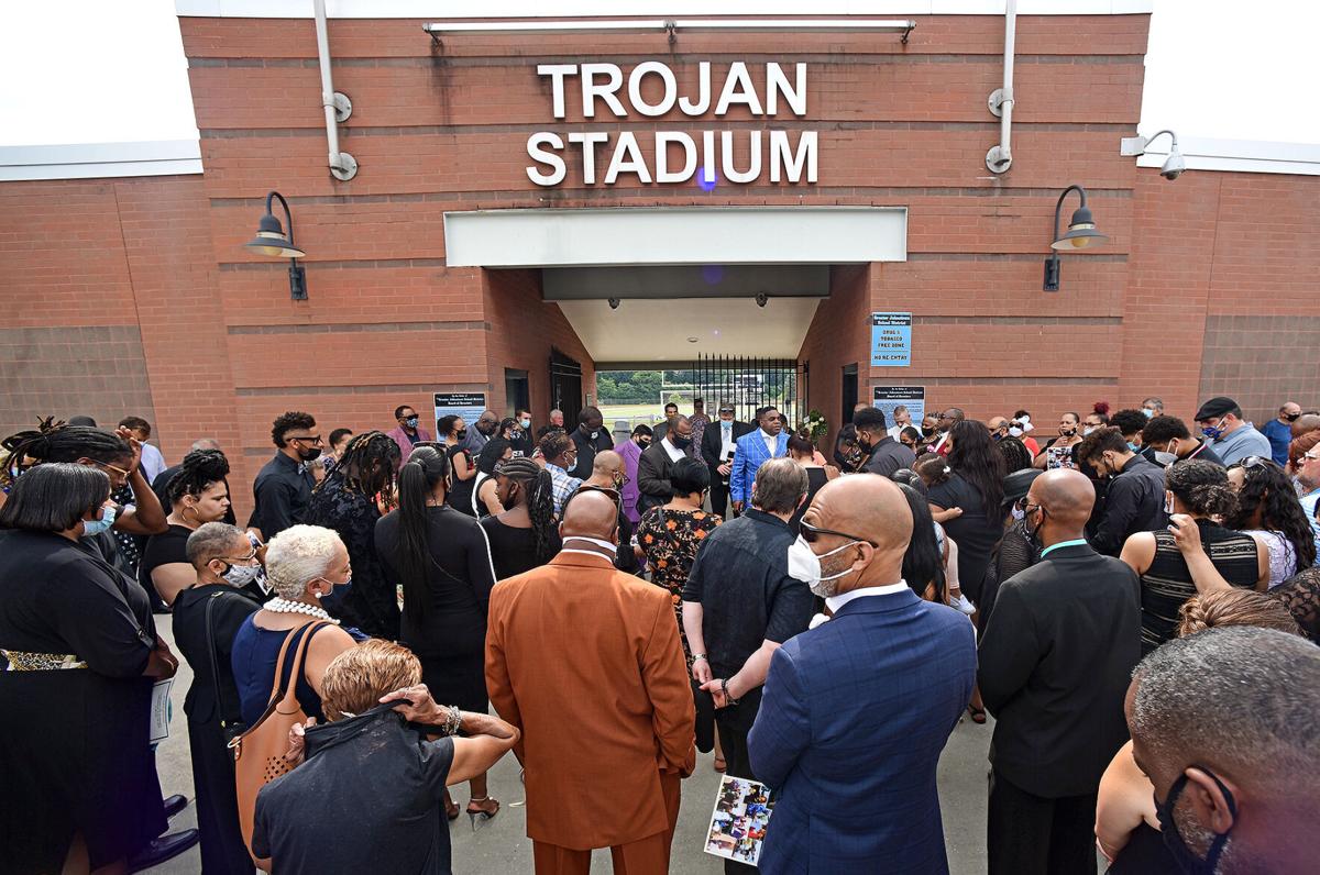 Carlton Haselrig Funeral | Trojan Stadium | Family & Friends