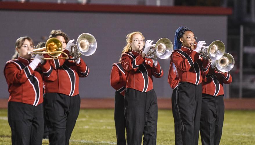 Mount Carmel Area High School Marching Band entertains fans with groovy