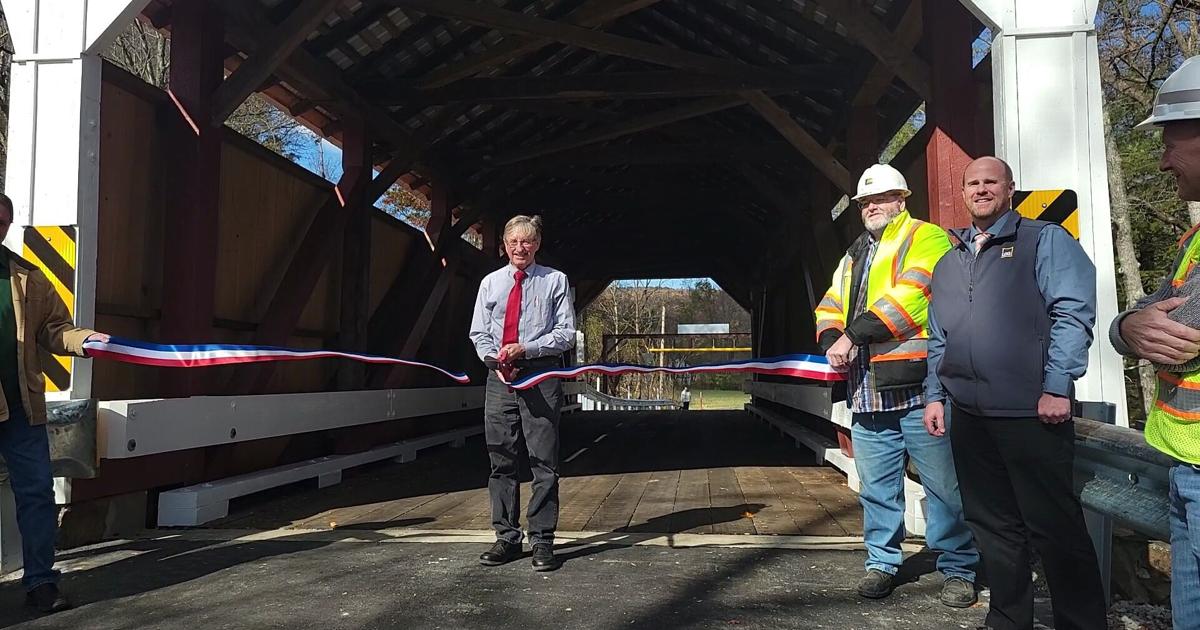 Covered Bridge R Factory Historic Factory Covered Bridge in Union County reopened | News ...